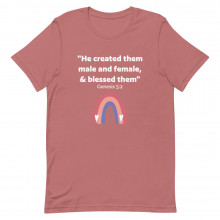 God Created Male & Female Unisex t-shirt