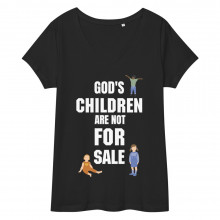 God's Children Are Not For Sale Women’s V-neck T-shirt