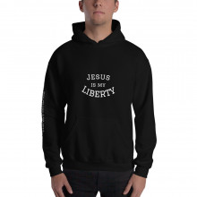 Jesus Is My Liberty Black Unisex Hoodie