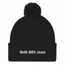 Walk With Jesus Pom-Pom Beanie